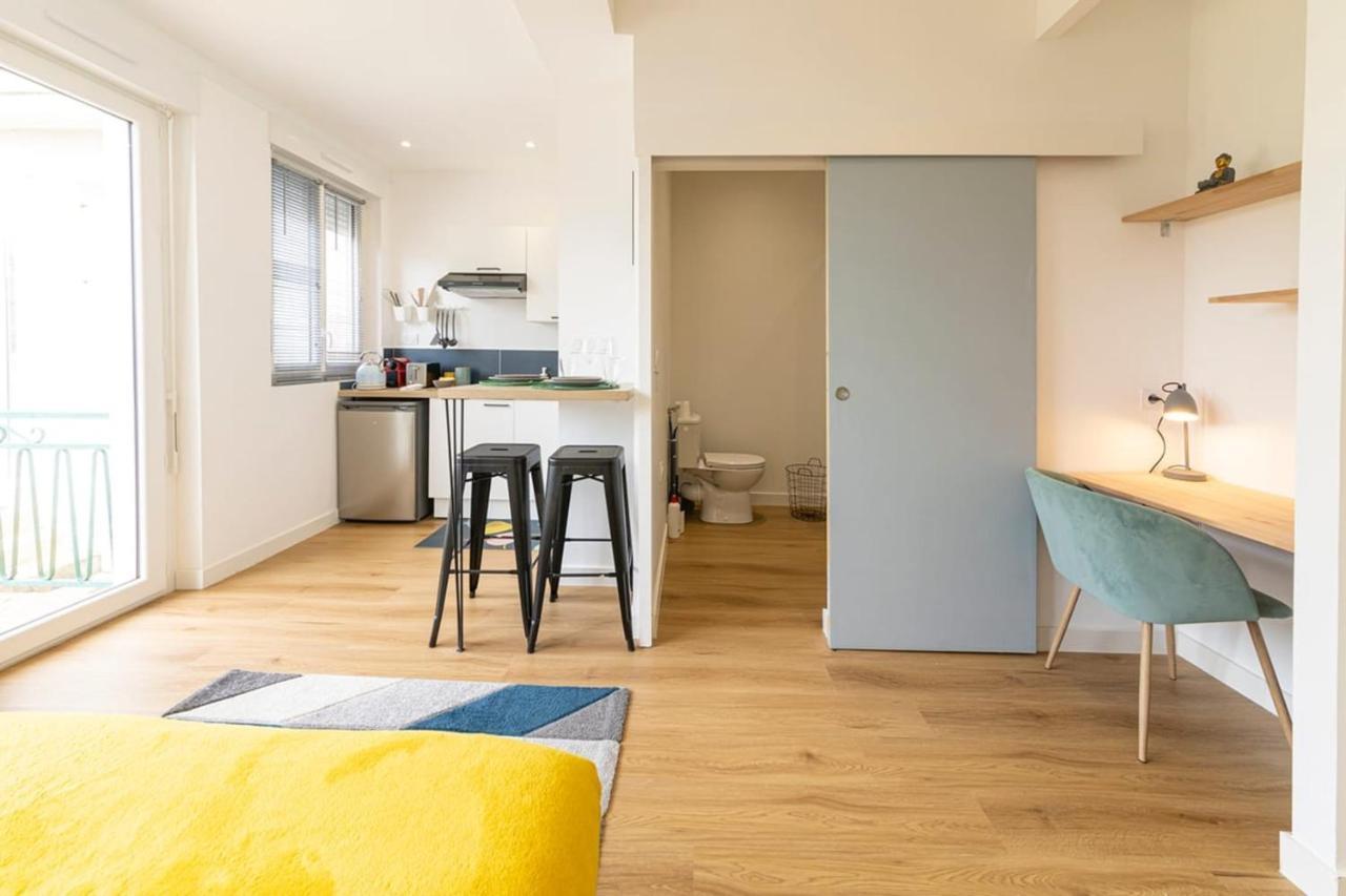 Апартаменты Le Yellow, Studio Renove, Tout Confort, Jardin Сен-Жак-де-ла-Ланд Экстерьер фото